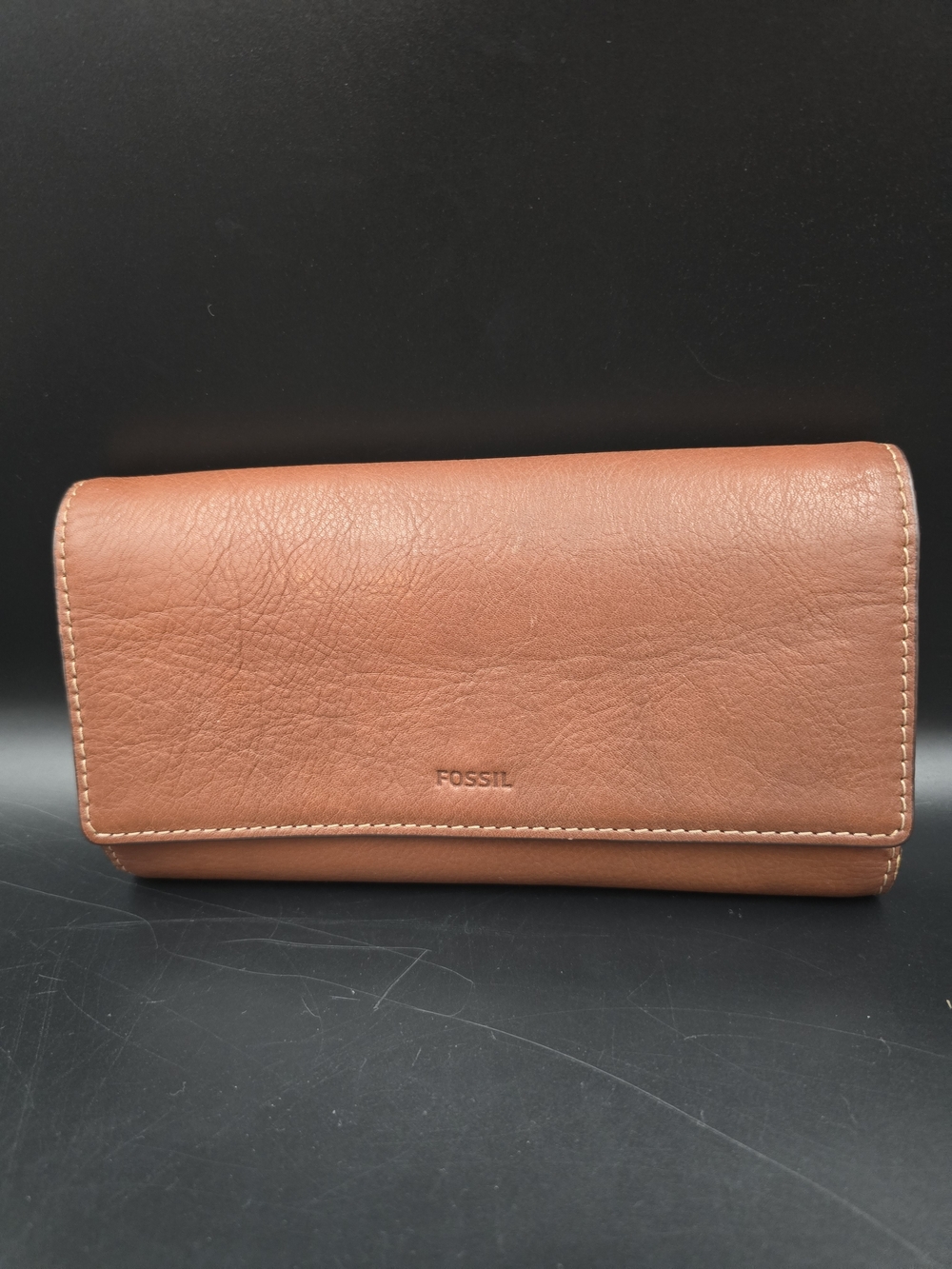 Fossil Women's Tan Leather Wallet